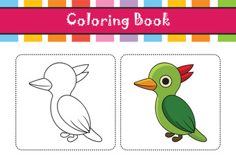  Elegant Cuban Green Woodpecker Vector