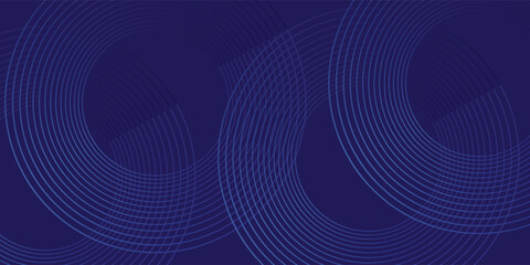 Fototapeta premium Abstract blue glowing geometric lines modern shiny blue circle lines pattern. Suit for cover, banner, brochure
