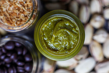 Trendy dubai chocolate ingredients for making dubai chocolate.