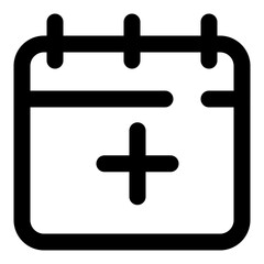 date and time dashed line icon