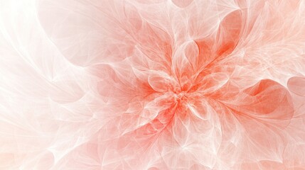 A detailed abstract floral image showing soft colors and delicate petals