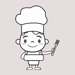 cartoon chef cook