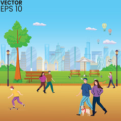 children playing in the park