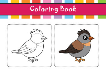 Obraz premium Vivid Eurasian Blackcap Bird Design