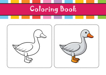  Vivid Snow Goose Bird Design