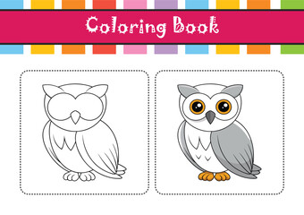 Obraz premium Bright Snowy Owl Bird Artwork