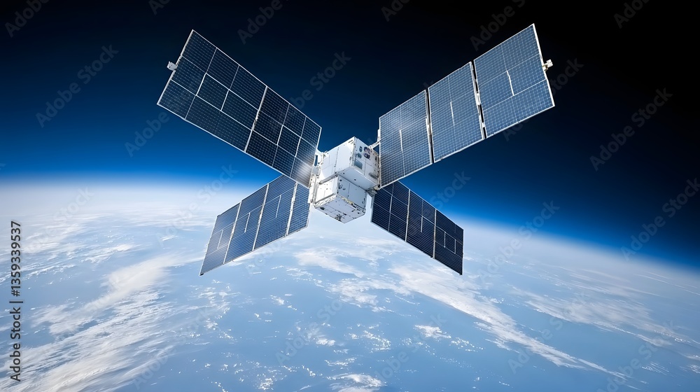 Aufkleber satellite based synthetic aperture radar sar system in orbit monitoring and tracking the movements o