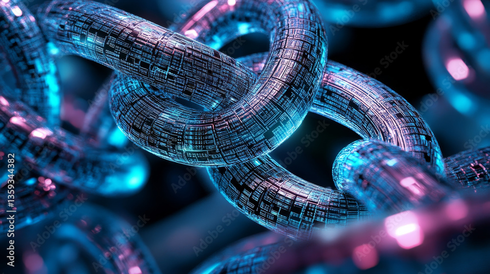 Poster retro cyber big data panel. cluster structure analytics. 3d illustration of information blocks of th
