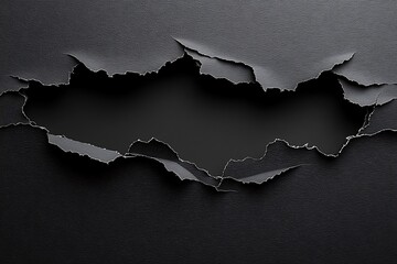 Ripped Dark Paper Hole.