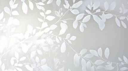 A white background with a leafy pattern
