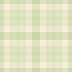 Subtle pastel green and cream plaid pattern.  Perfect for backgrounds, textiles, packaging, and website designs.  Evokes feelings of calmness, freshness, and springtime.