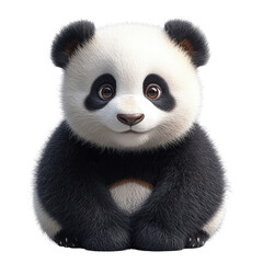 Fototapeta premium panda isolated on white background 