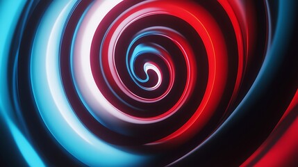 Fototapeta premium Hypnotic spirals of shifting colors, optical illusion effect