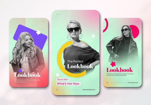 Fashion Carousel Social Media Post Template Layout