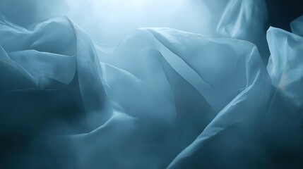 Serene blue abstract gradient, minimalistic and clean, evoking calm and tranquility.