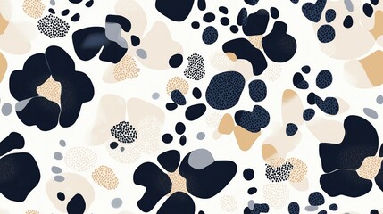 Floral Abstract Pattern Design: Colorful Textile Background for Modern Home Decor