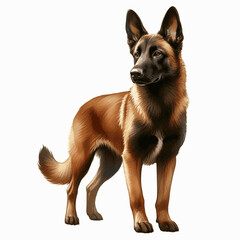 Belgian Malinois dog isolated watercolor vector illustration svg