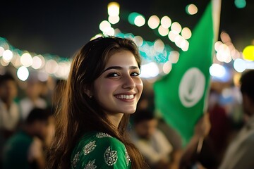 Celebrate 14 August with Pakistani Flags and Lights