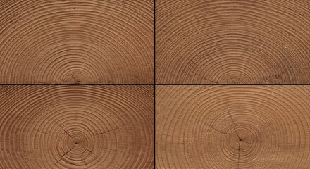 Wood cross-section pattern, repeating squares.