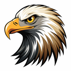 American bald eagle with flag vector illustration featuring a majestic bird of preyAmerican bald eagle with flag vector illustration featuring a majestic bird of prey