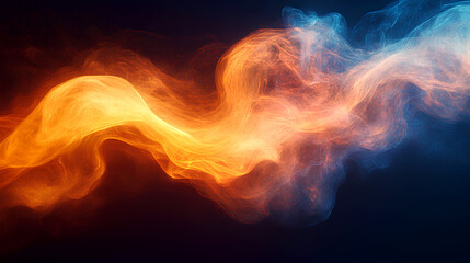 Fototapeta premium Abstract Flow of Fire and Ice
