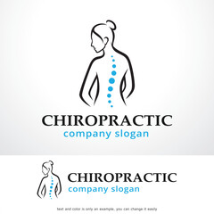 Chiropractic Logo Template Design Vector, Emblem, Design Concept, Creative Symbol, Icon