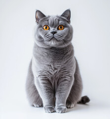 cat on white background