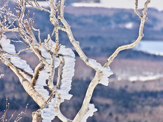 Eastern Hokkaido: Snow trekking on the outer rim of Lake Mashu in winter