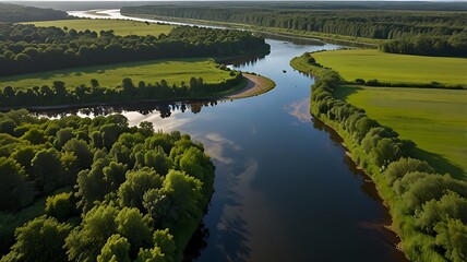 landscape with lake