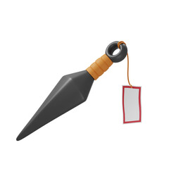 3d rendered Kunai Bomb