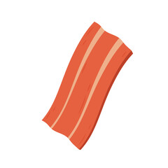 Bacon vector. Bacon on white background.