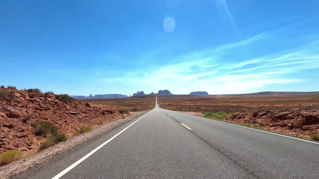 Utah Driving 0173 Monument Valley Forest Gump
