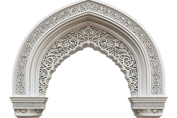 Obraz premium 3D Historic Alhambra-Style Horseshoe Arch.