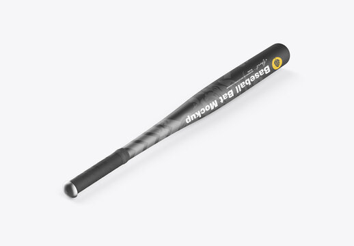Metallic Baseball Bat Mockup