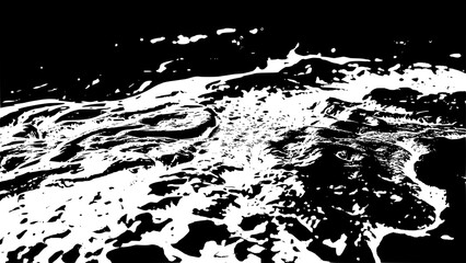 Flowing lava silhouette