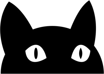 Cat silhouette icon