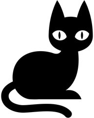 Cat silhouette icon