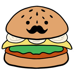 burger and fries
