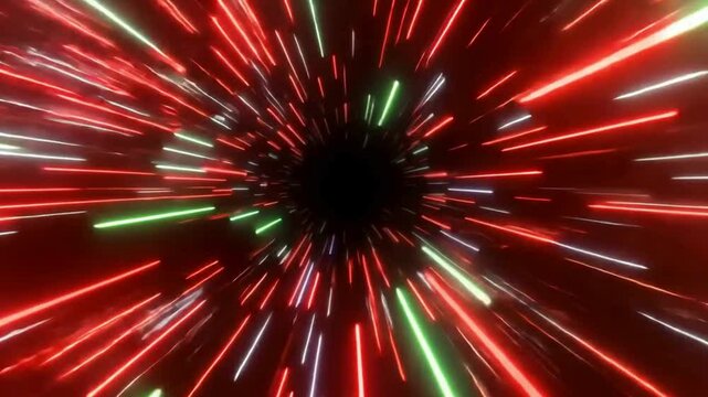 A high-energy strobe effect with rapidly flickering RGB offsets.