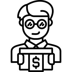 Paycheck Icon Vector Element