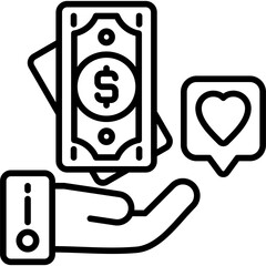 Cash Icon Vector Element
