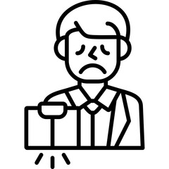 Bankruptcy Icon Vector Element