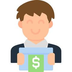 Paycheck Icon Vector Element