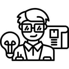 Business Plan Icon Vector Element