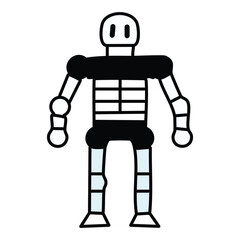 Futuristic exoskeleton. vector eps