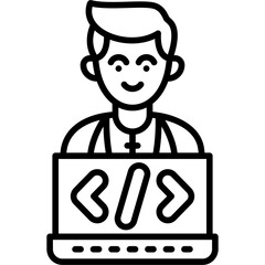 Developer Icon Vector Element