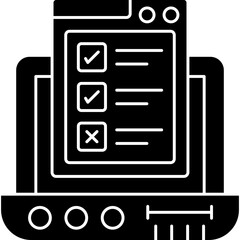 Fototapeta premium Testing Icon Vector Element