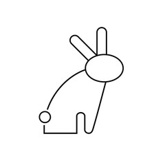 Stylized Illustration of a Rabbit
