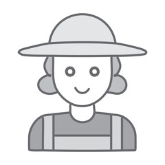 Futuristic robot farmer. vector eps