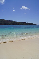 Anse Lazio and stunning paradise landscapes on Curieuse Island in the Seychelles, Africa